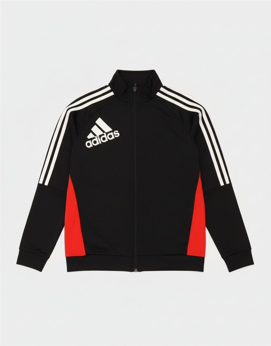Jachetă de top pentru trening grafic Adidas pentru băieți 11-12 ani, negru, color block