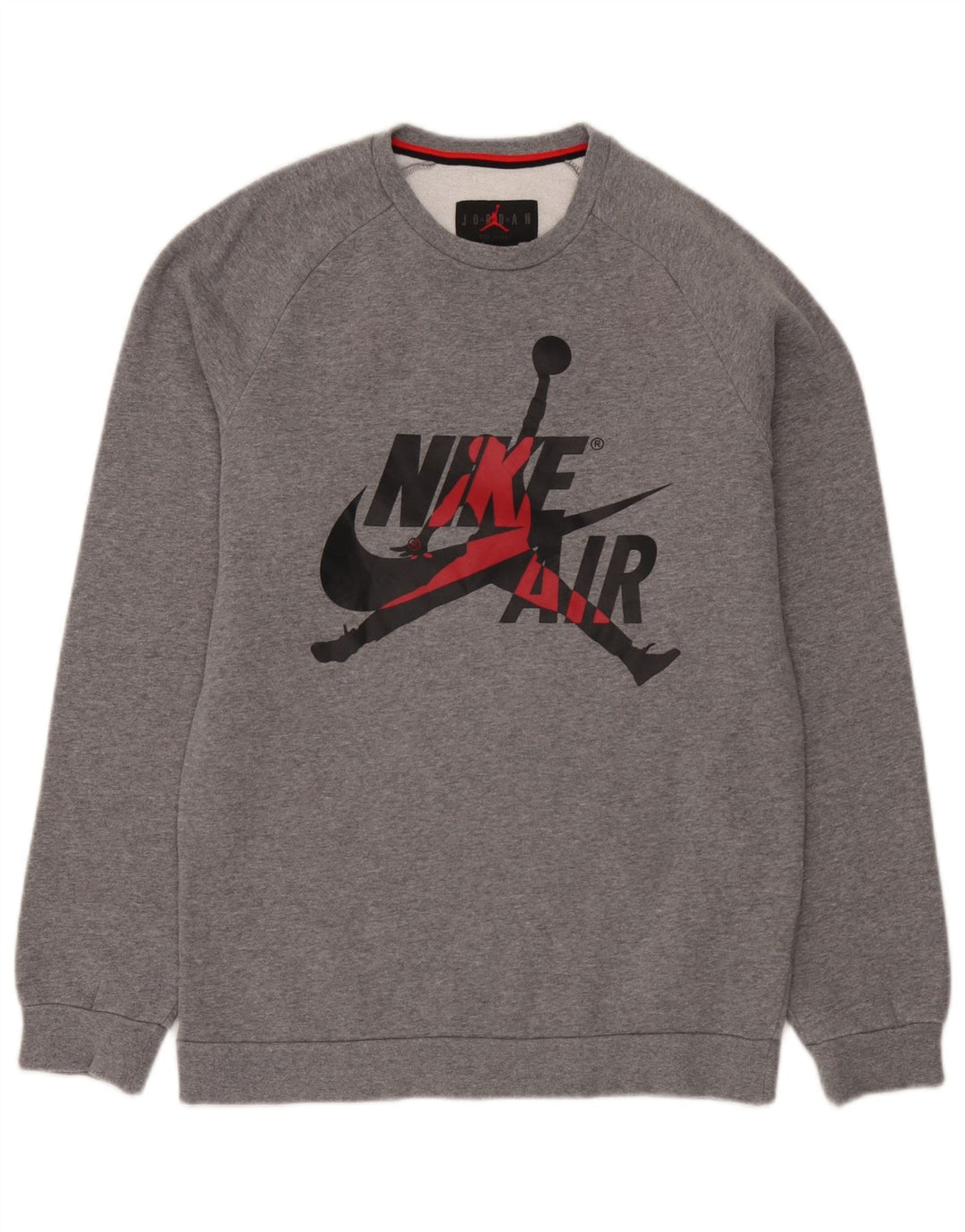 Hanorac grafic pentru bărbați Jordan Jumper mic, gri, bumbac cu pete