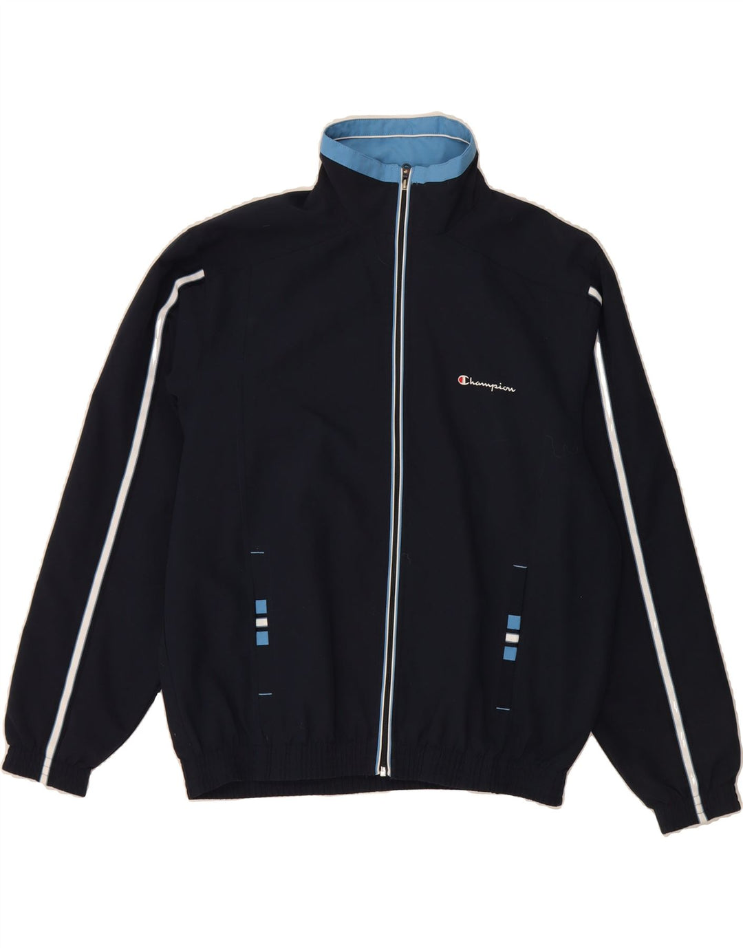 CHAMPION Mens Tracksuit Top Jacket Large Navy Blue Vintage Champion and Second-Hand Champion from Messina Hembry 