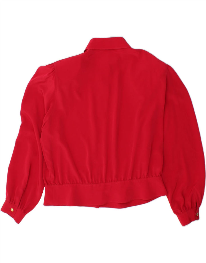 RENATO BALESTRA Womens Shirt Blouse EU 44 XL Red Polyester Vintage Renato Balestra and Second-Hand Renato Balestra from Messina Hembry 