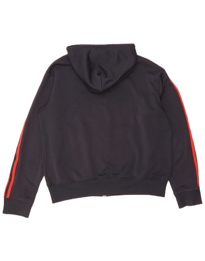Pulover Adidas pentru bărbați, cu fermoar, XL, poliester bleumarin