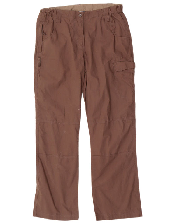 Mountain Warehouse Pantaloni cargo drepti pentru femei UK 10 Small W30 L29 Maro