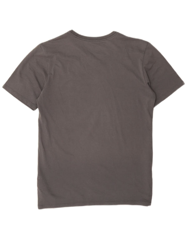 Tricou grafic Nike Dri Fit pentru bărbați Top mic, gri, bumbac