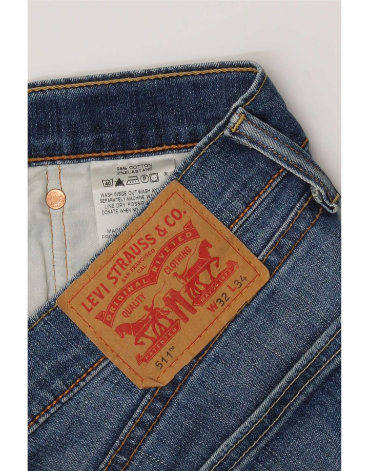 Blugi Levi's 511 Slim W32 L34 Albastru