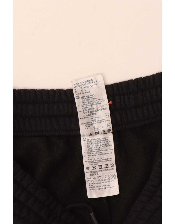 Pantaloni de trening Adidas pentru bărbați, bumbac negru mic