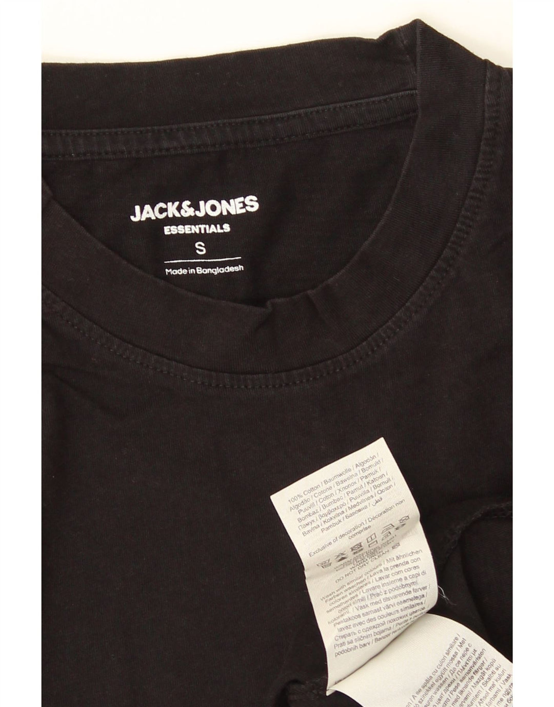 Tricou Jack & Jones pentru bărbați Top mic bumbac negru