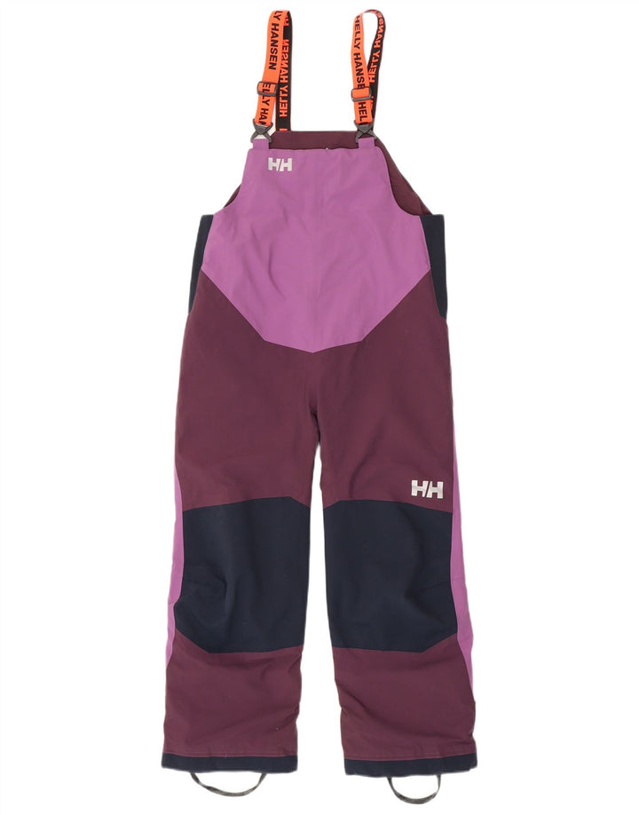 Pantaloni de schi Helly Hansen pentru fete 8-9 ani violet poliester color bloc