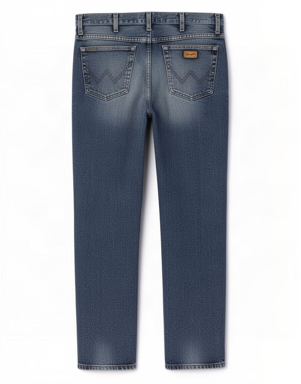 Blugi drepti pentru bărbați Wrangler W34 L29 albastru