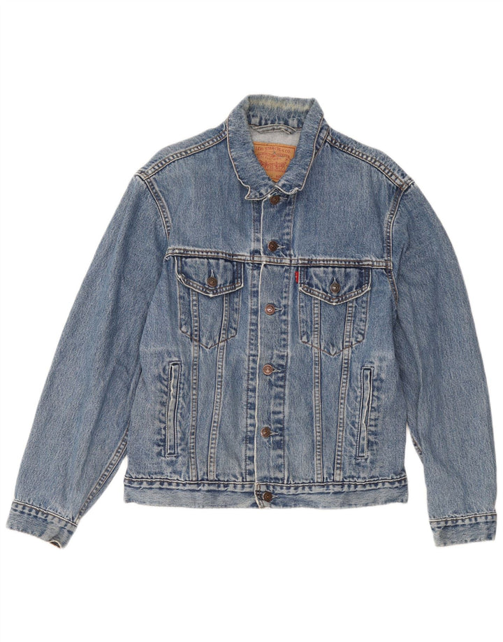 Jachetă de blugi pentru bărbați Levi's UK 38, bumbac albastru mediu
