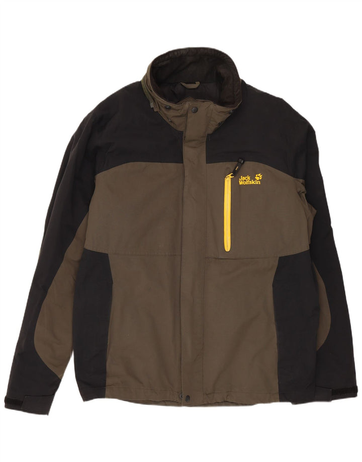 JACK WOLFSKIN Jachetă de vânt pentru bărbați Marea Britanie 40/42, mare, bleumarin, bloc de culoare