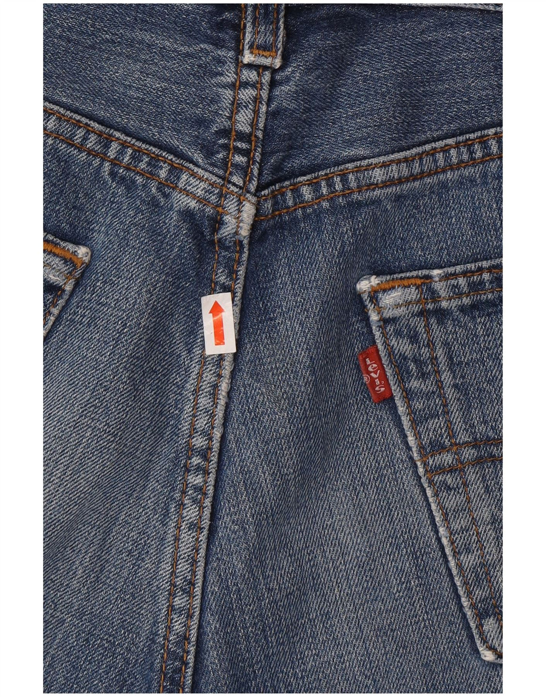 Pantaloni scurți din blugi pentru bărbați LEVI'S 501 W33, bumbac albastru mediu