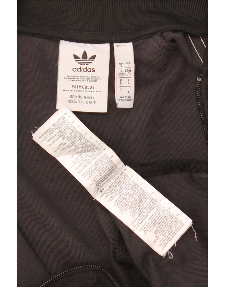 Jachetă de trening pentru bărbați Adidas, mare, negru, poliester bloc de culoare