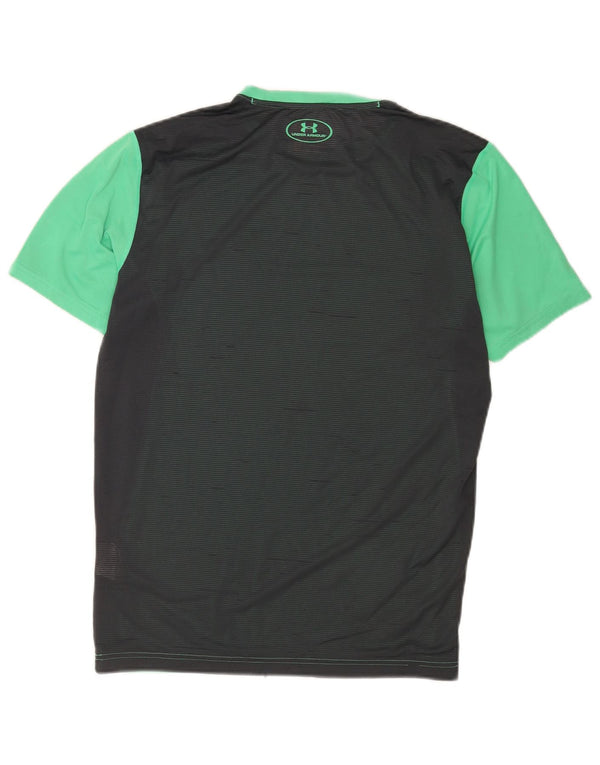 Tricou Under Armour pentru bărbați Heat Gear Top Medium Green Colorblock Poliester