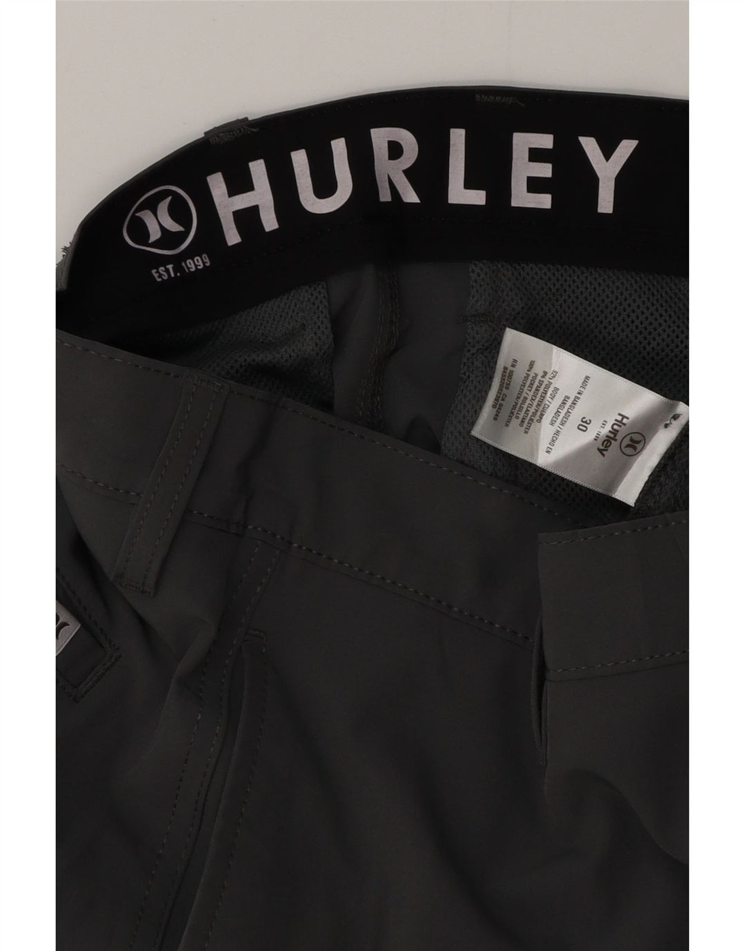 Pantaloni scurți chino HURLEY pentru bărbați W30, gri mediu, poliester