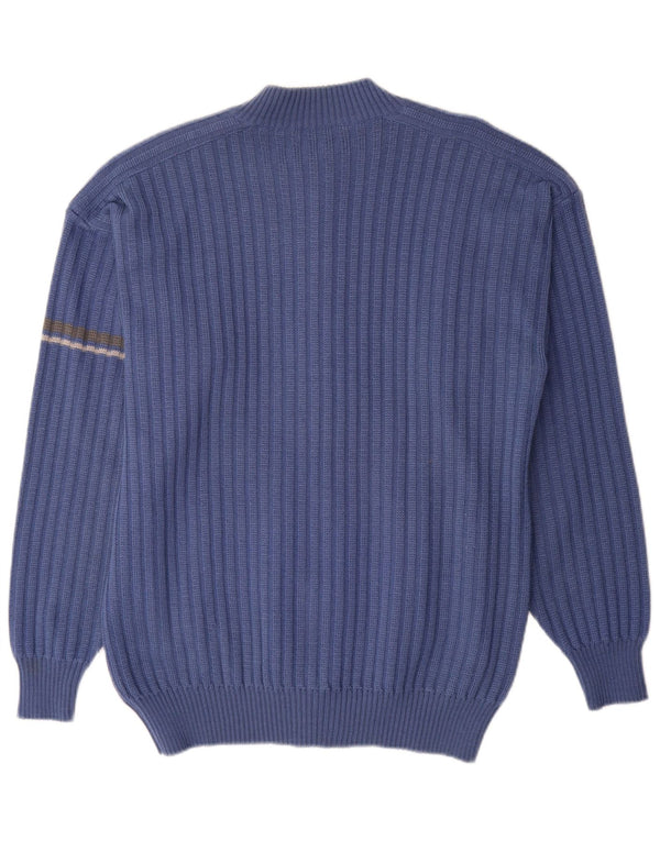 Cardigan Vintage pentru bărbați, mare, albastru