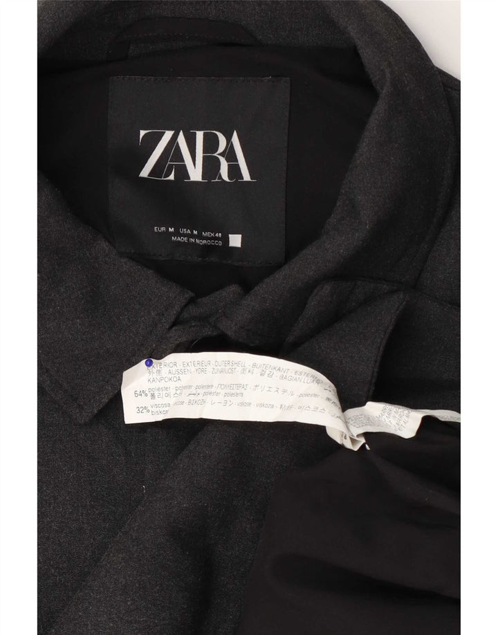 Bomber pentru bărbați Zara UK 38 Medium Gri Poliester