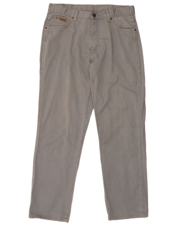 Pantaloni casual drepti Wrangler pentru femei W32 L31 gri Clasici