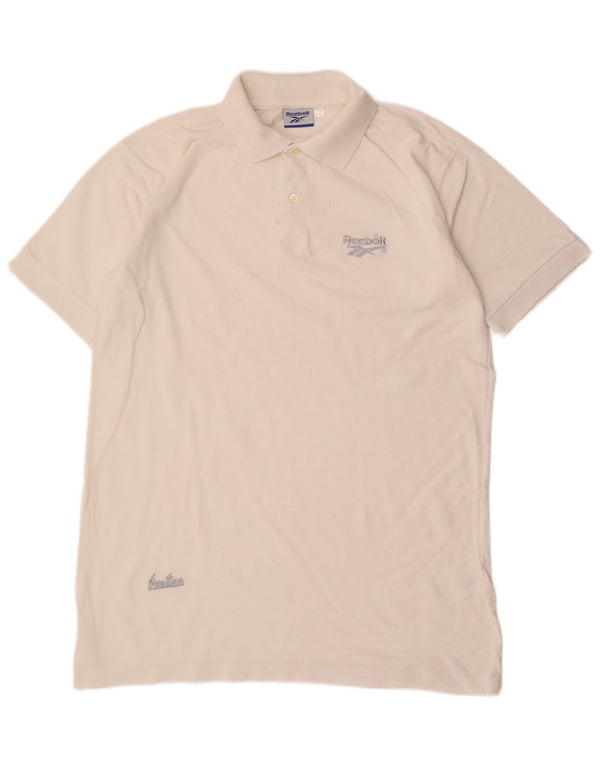 Tricou polo REEBOK pentru bărbați, bumbac alb mediu