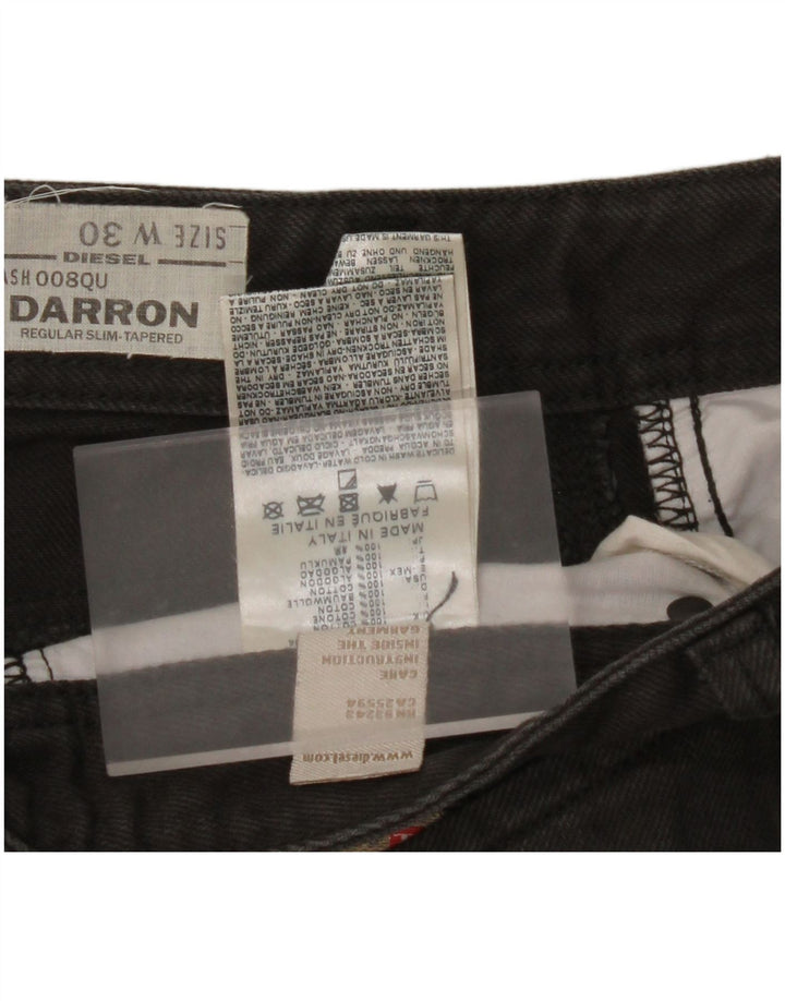 DIESEL Darron Regular Slim Tapered Jeans W30 L28, bumbac negru