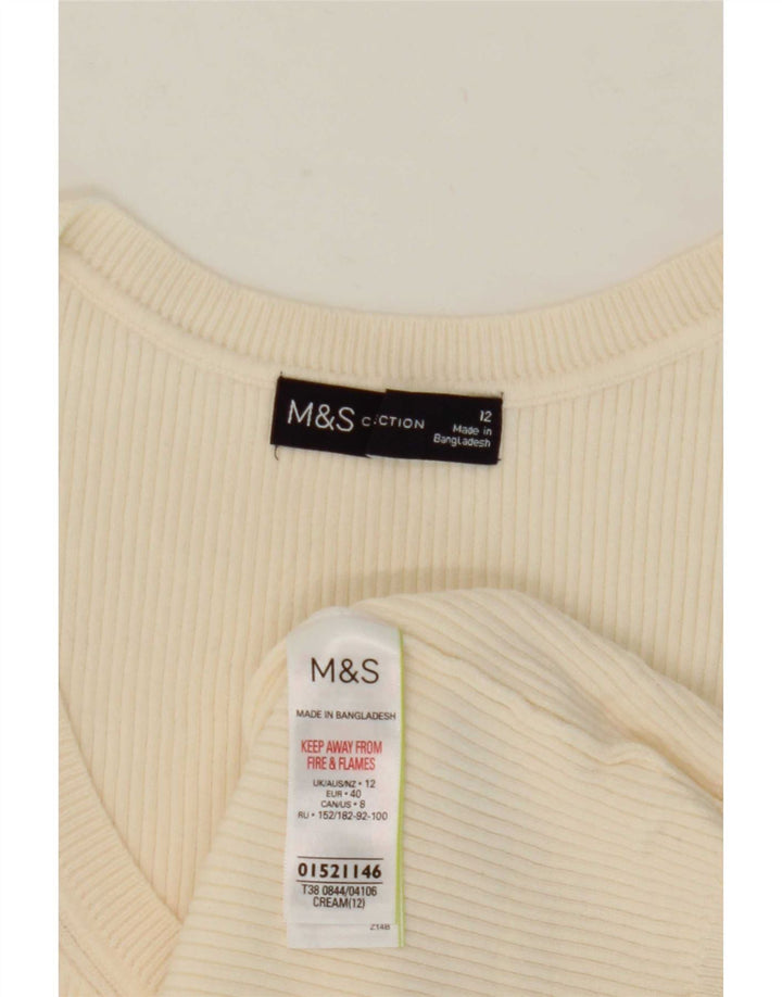 Vestă pentru femei Marks & Spencer UK 12 Medium Beige Viscose