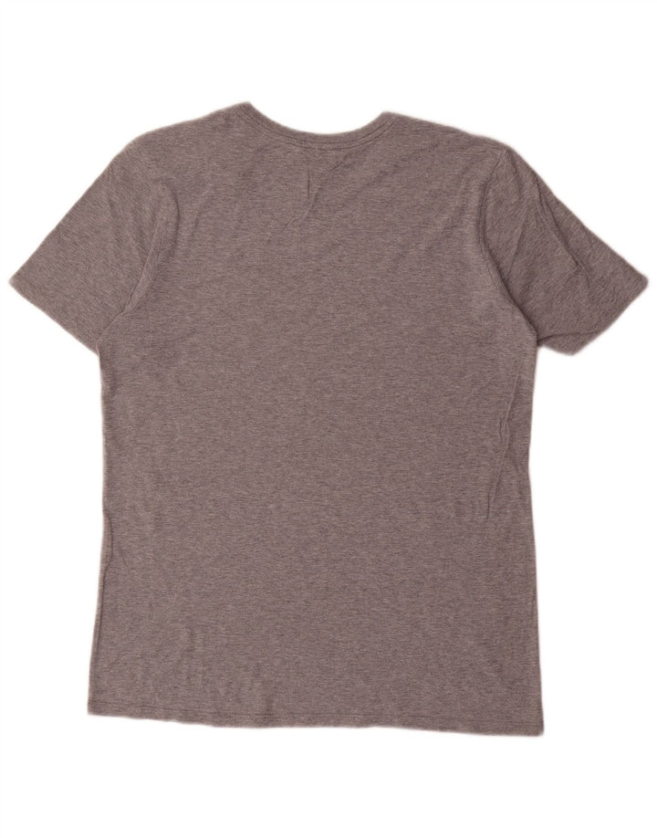 Tricou cu croi atletic Nike pentru bărbați Top, bumbac, gri mediu