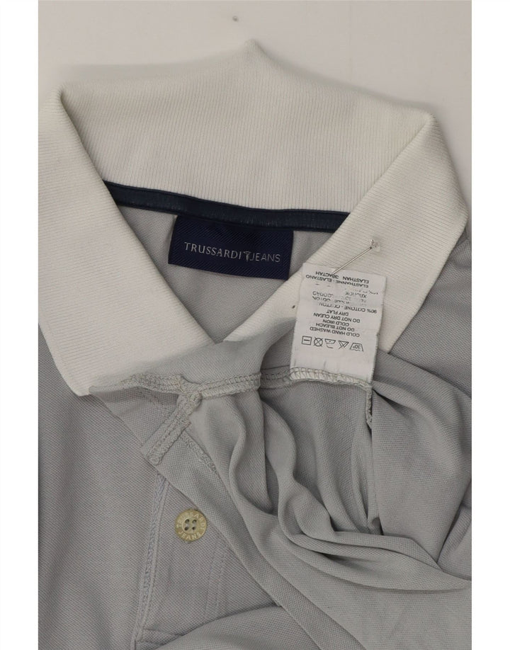 Trussardi Polo pentru bărbați XL bumbac gri