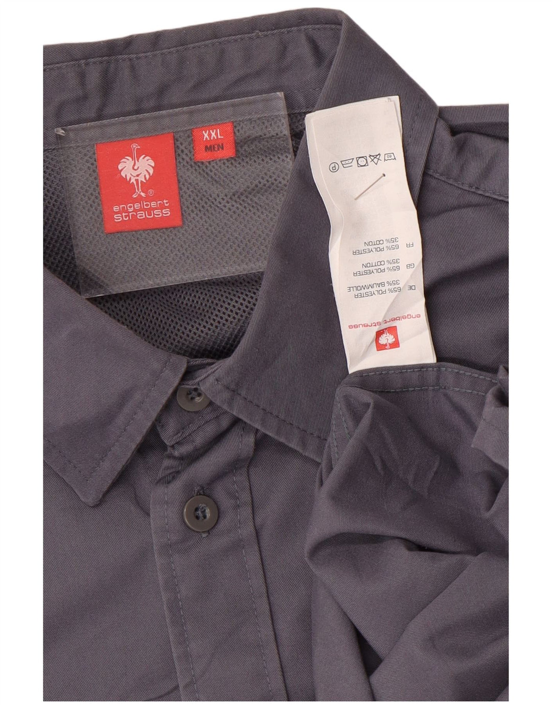 Cămașă pentru bărbați Engelbert Strauss, poliester violet 2XL