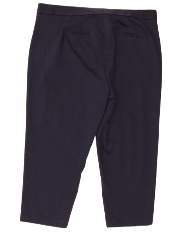 Pantaloni The Mia Capri pentru femei de la Marks & Spencer UK 18 XL W40 L22 bleumarin