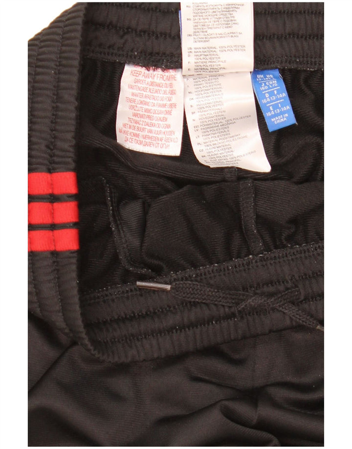 Pantaloni de trening Adidas baieti 13-14 ani poliester negru