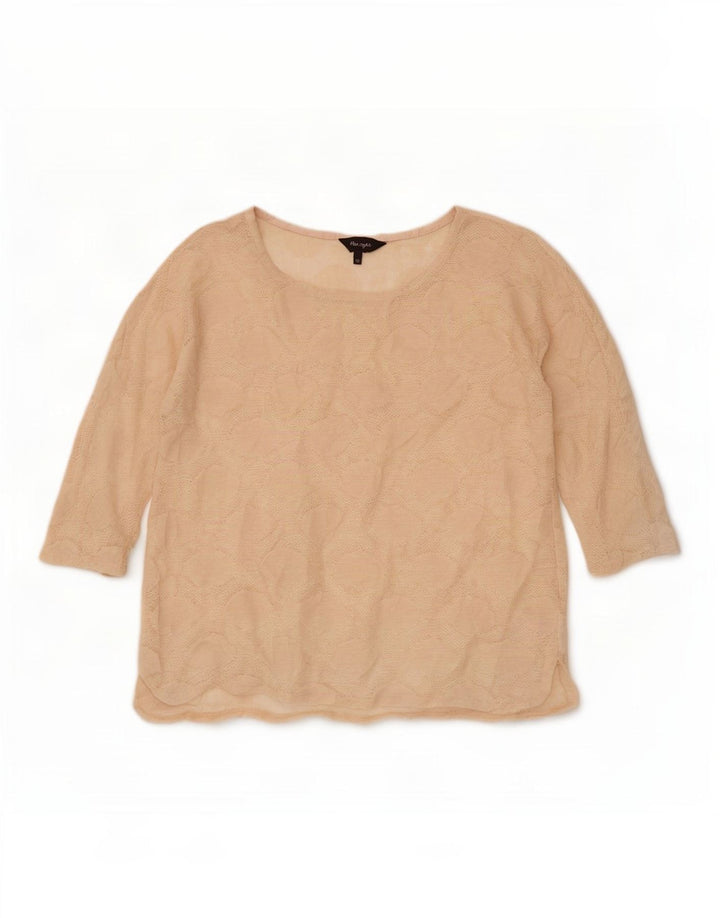 Phase Eight Top pentru femei cu mâneci 3/4 UK 10 Small Bej