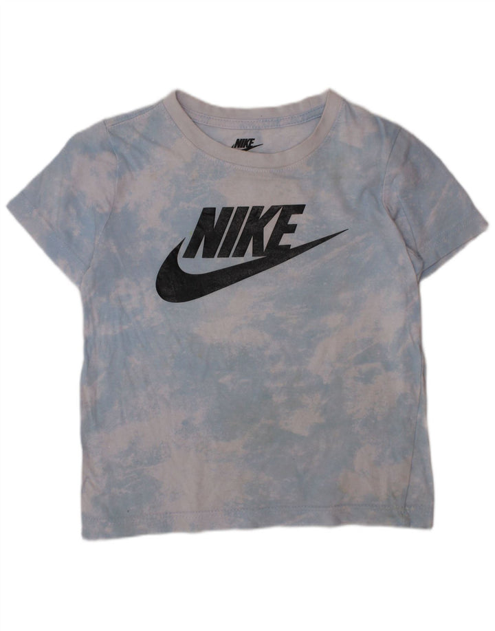 Tricou grafic pentru băieți NIKE Top 4-5 ani mic albastru Tie Dye