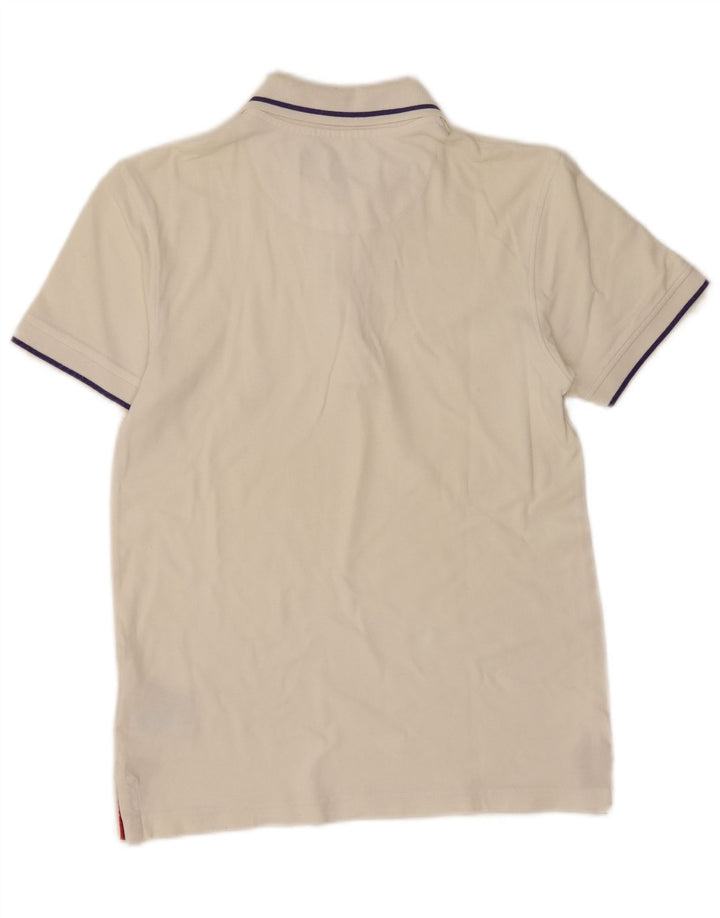 Tricou polo pentru bărbați Refrigue Bumbac alb mic