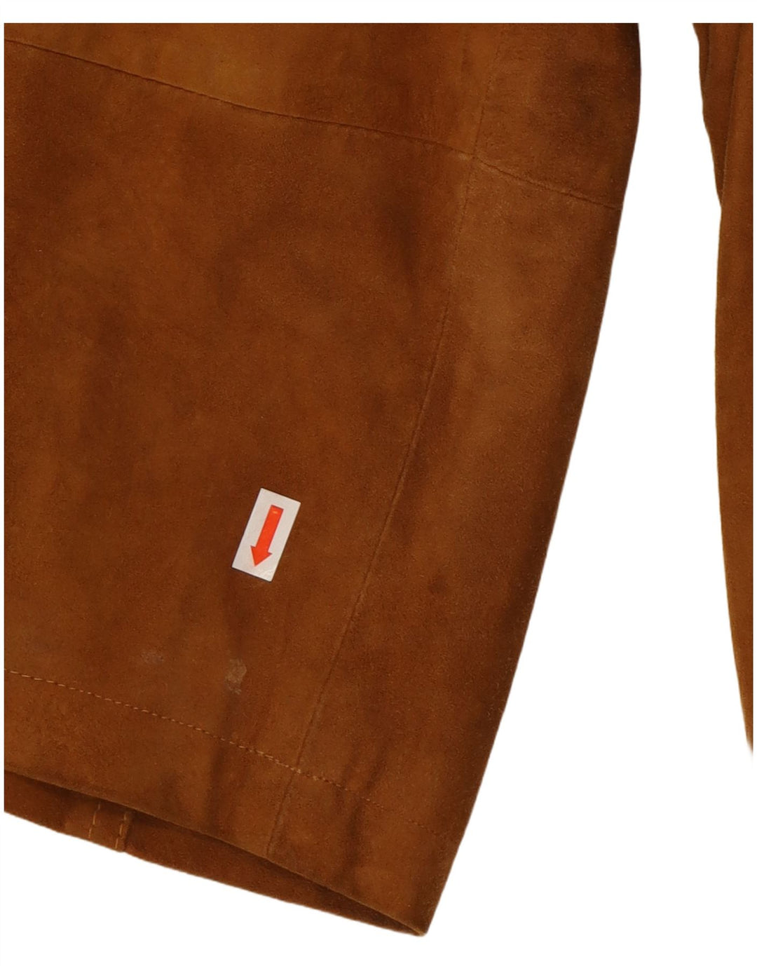 Jacheta de piele intoarsa pentru barbati vintage IT 46 Mica maro clasica din piele