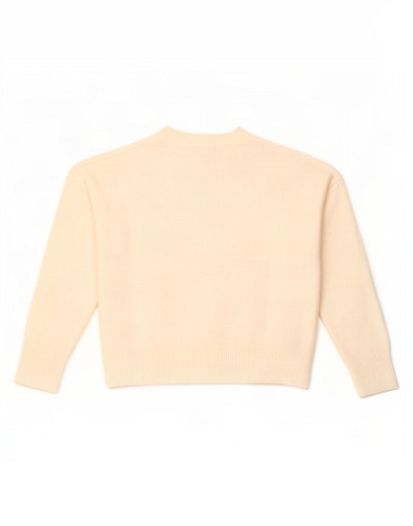 Pulover supradimensionat pentru femei Zara, cu gâtul turn, UK 10, mic, alb