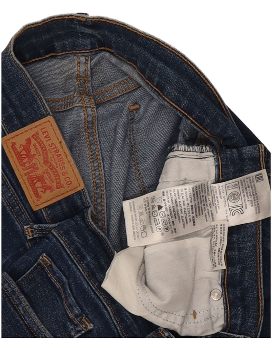 Blugi skinny pentru femei Levi's W32 L30 Bumbac albastru