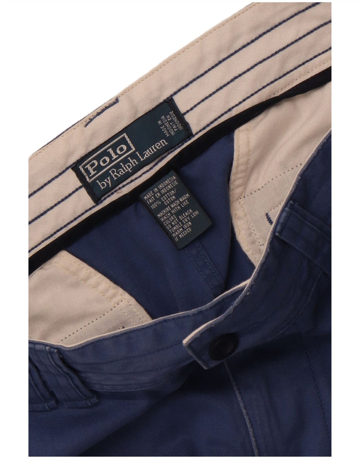 Pantaloni scurți cargo pentru bărbați Polo Ralph Lauren W32, bumbac albastru mediu