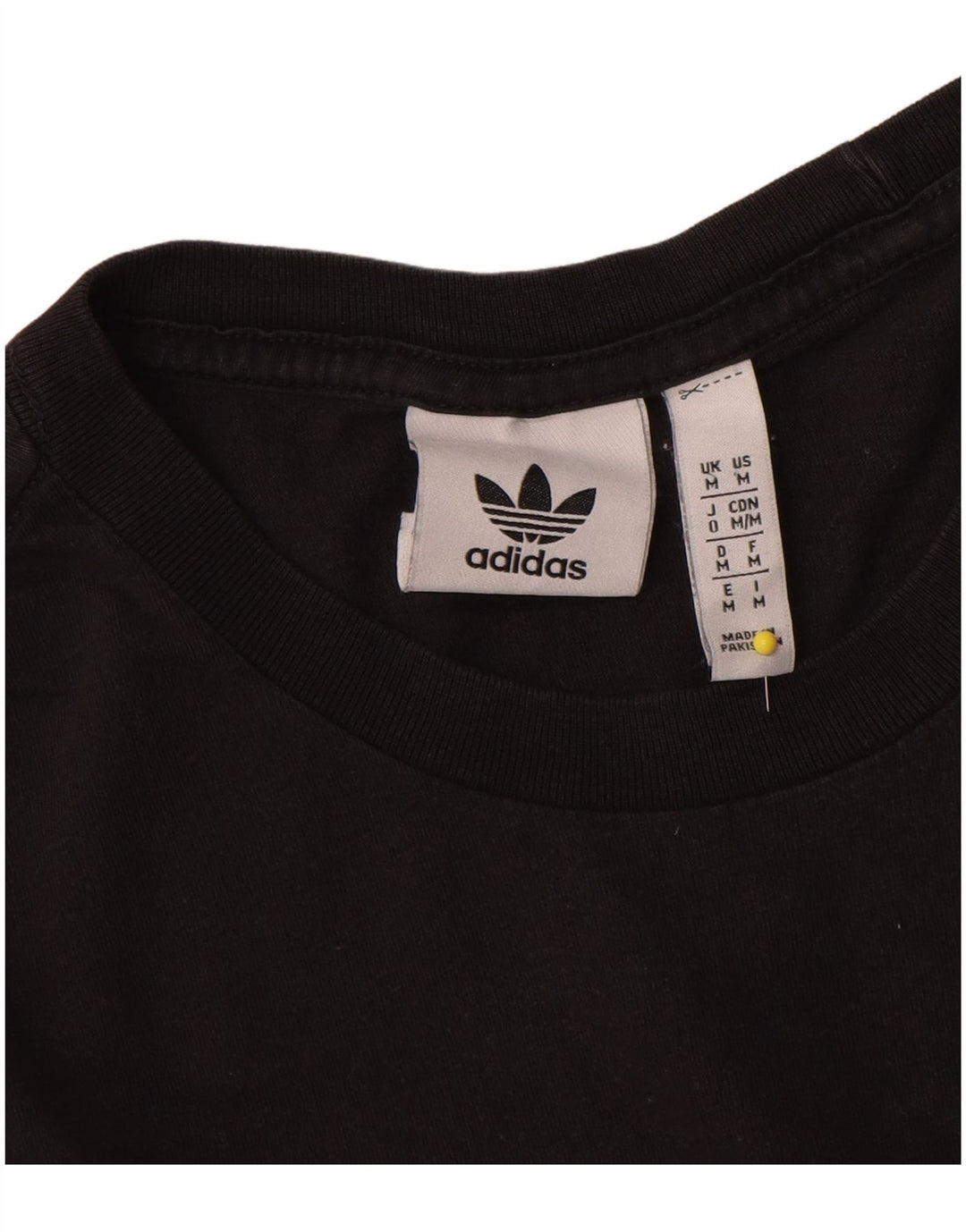 Tricou pentru bărbați Adidas Top Mediu Negru Bumbac