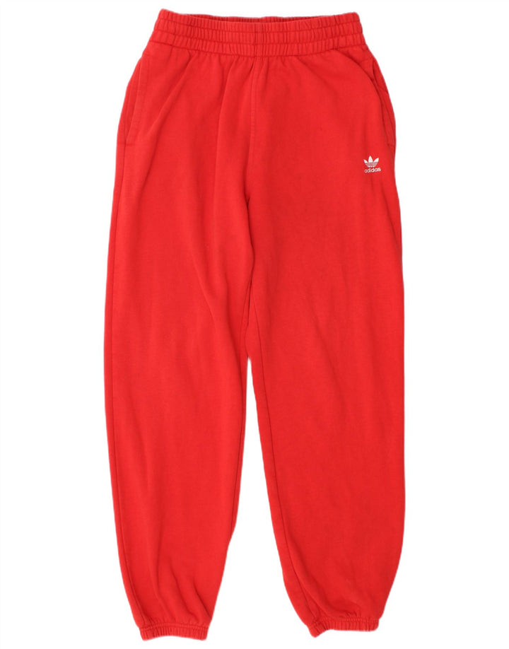 Pantaloni de trening pentru femei ADIDAS Joggeri UK 12 Bumbac roșu mediu