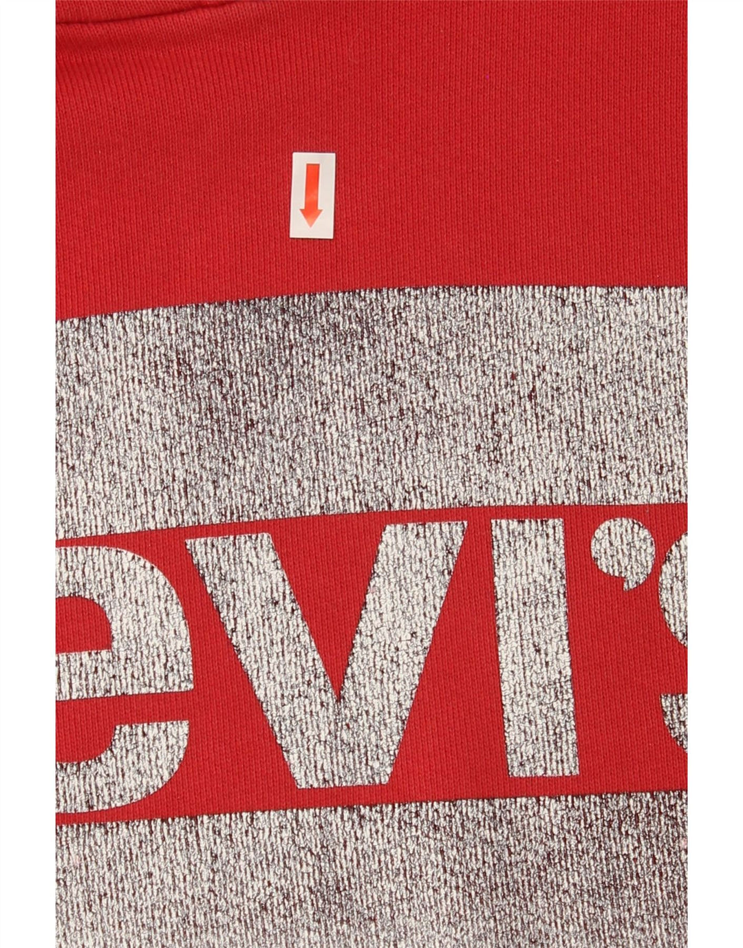 LEVI'S Mens Graphic Hoodie Jumper XL Red Vintage Levi's and Second-Hand Levi's from Messina Hembry 