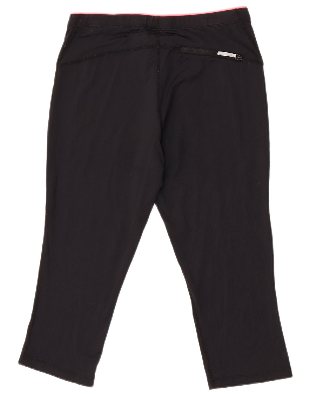 Pantaloni de trening Asics Graphic Capri pentru femei UK 12 Poliester mediu negru