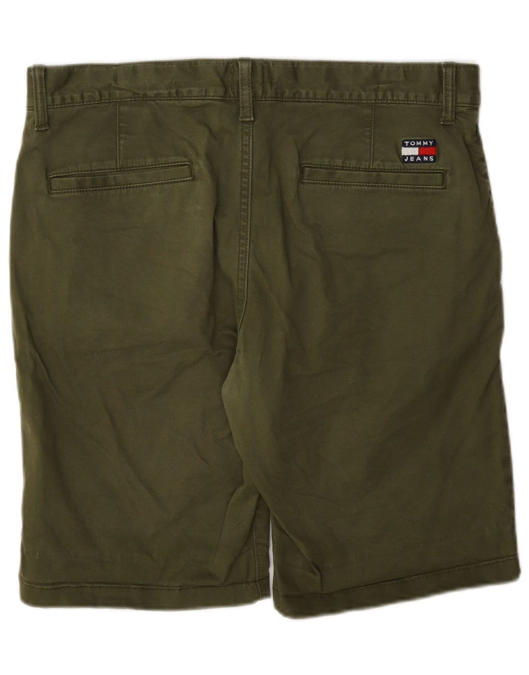 Pantaloni scurți chino Tommy Hilfiger pentru bărbați W32, bumbac mediu kaki