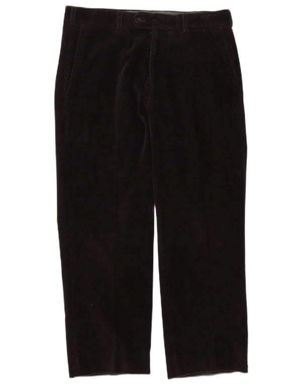 Paul & Shark Pantaloni pentru bărbați din velur elastic IT 50 Large W34 L27 Negru