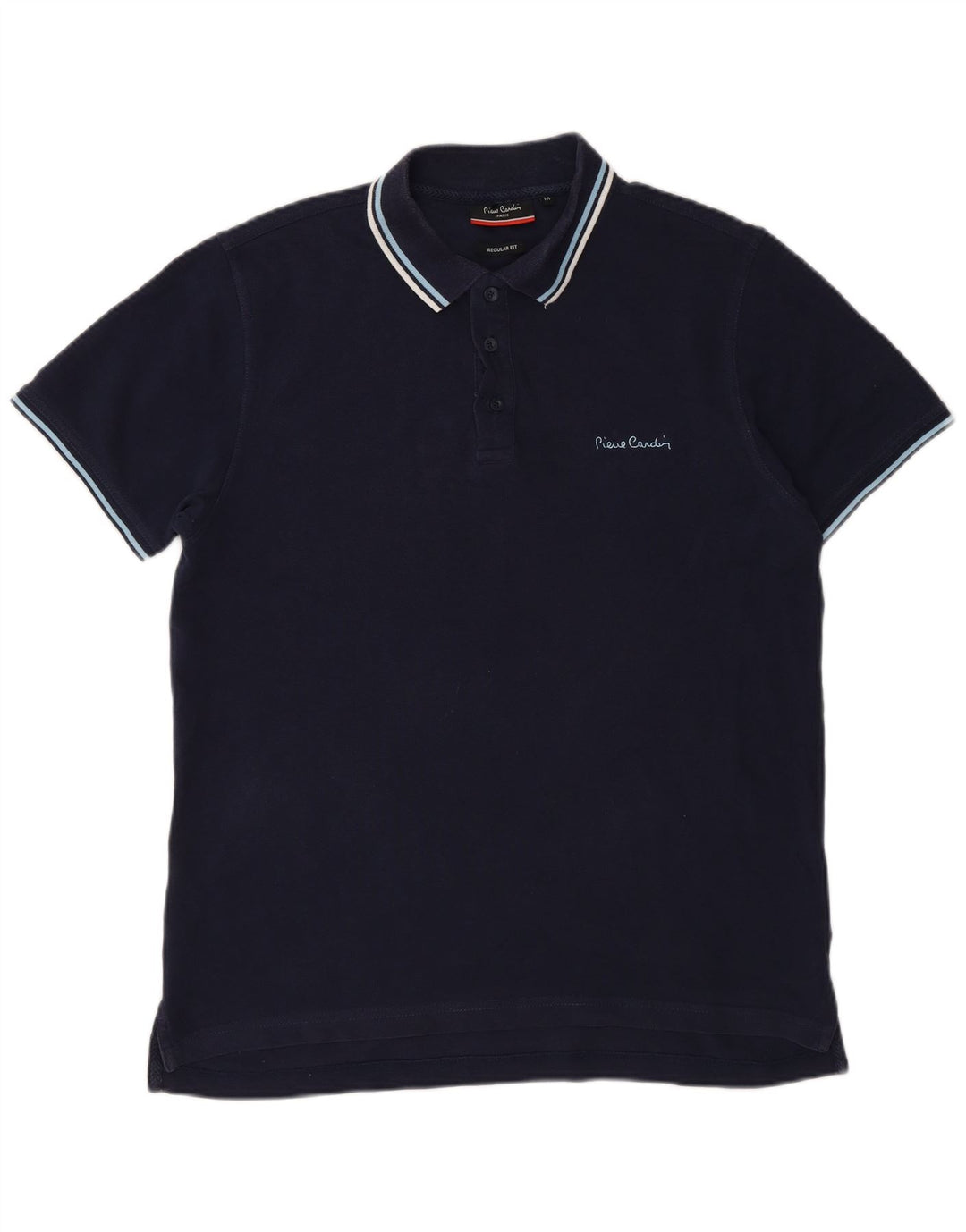 Cămașă polo Pierre Cardin pentru bărbați, cu formă regulată, din bumbac, albastru bleumarin mediu