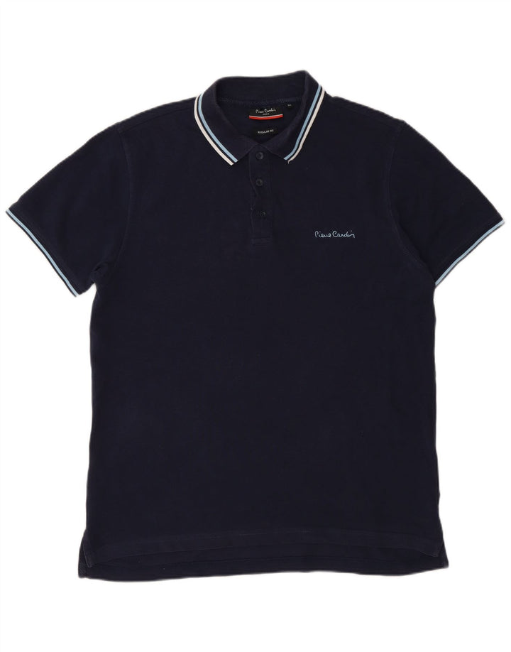Cămașă polo Pierre Cardin pentru bărbați, cu formă regulată, din bumbac, albastru bleumarin mediu