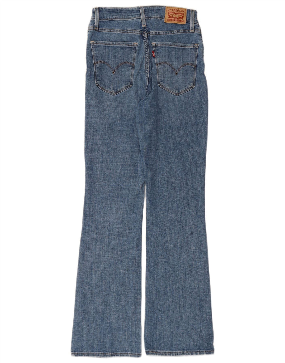 Blugi bootcut cu talie mare LEVI'S 725, W26 L30, bumbac albastru