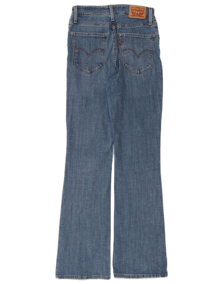 Blugi bootcut cu talie mare LEVI'S 725, W26 L30, bumbac albastru