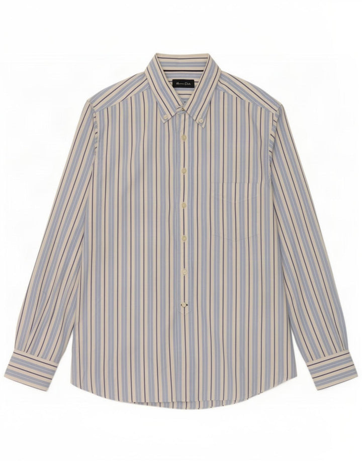 Cămașă Massimo Dutti pentru bărbați XL Blue Pinstripe