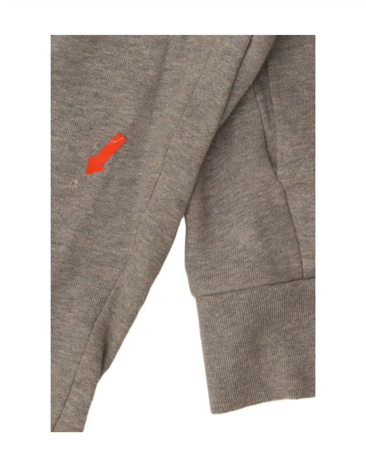 Pulover pentru bărbați Adidas Regular Fit, cu fermoar, bumbac, gri mediu