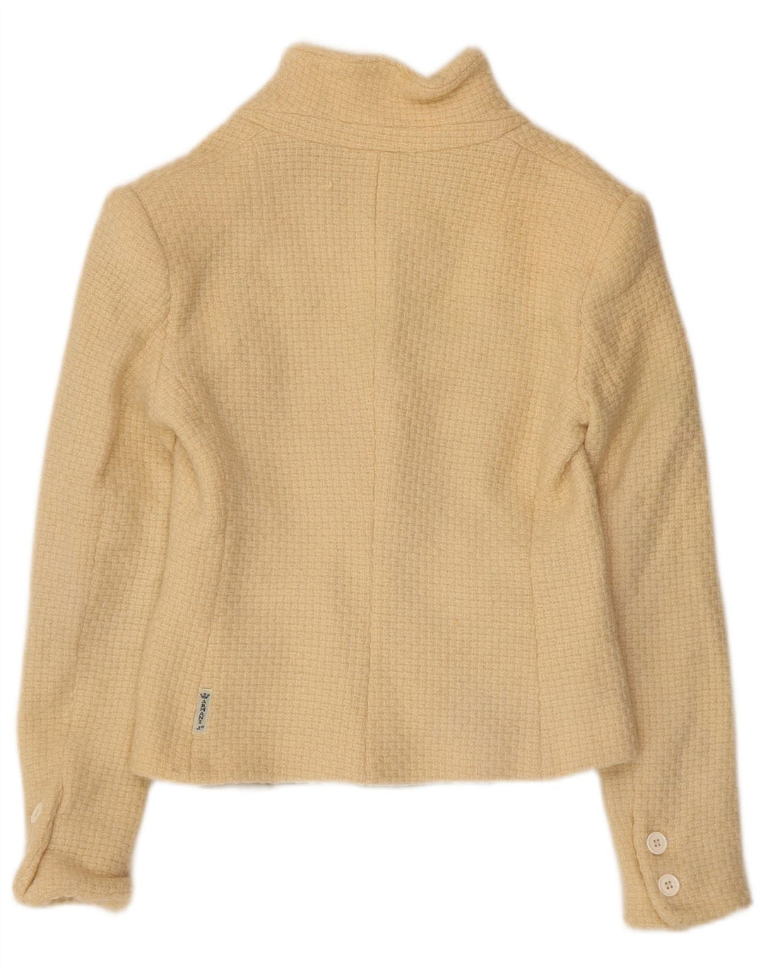 ARMANI JEANS Jachetă cu 3 nasturi pentru damă, Lână Medium Bej UK 12