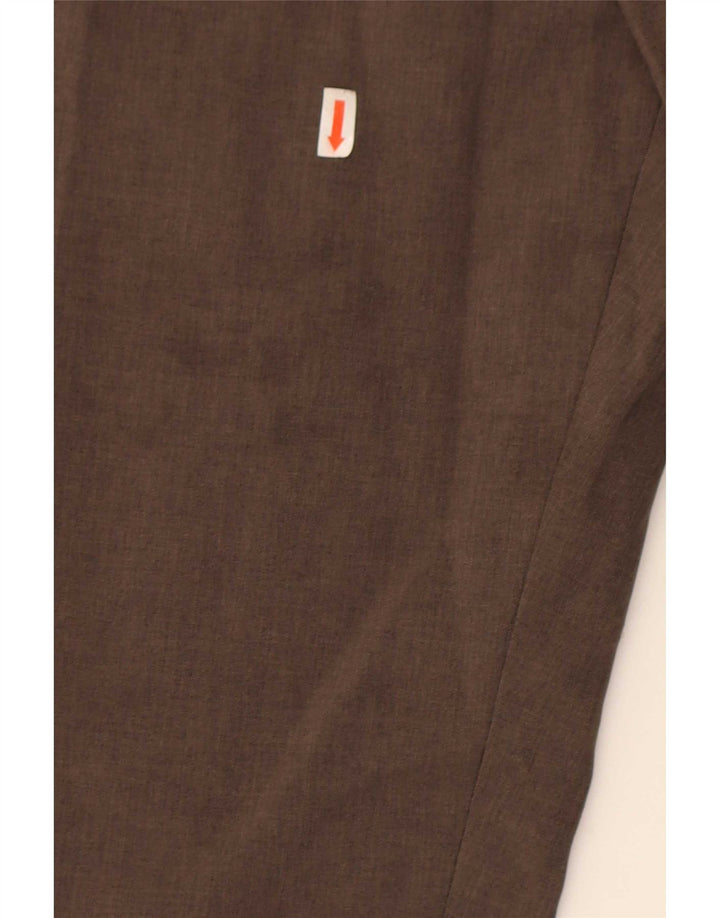 Farah Pantaloni Chino Drepți Bărbați L40 L31 Maro Poliester